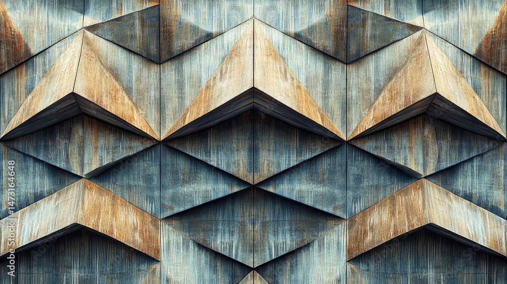 Poster geometric forms in muted tones with a modern minimalist style, creating an abstract, visually calmin