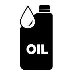 Oil Bottle with Droplet, Lubrication, Automotive Maintenance, Engine Fluids, and Industrial Supplies