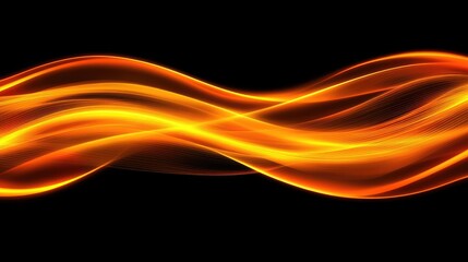 High-tech digital waves with dynamic movement, featuring glowing lines and particles on a sleek, dark background