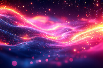Neon glow abstract background
