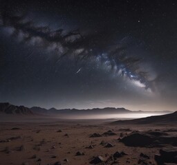Vast, star-studded expanse of night sky, cosmic dust and distant galaxies ,  starlight,  stellar,  cosmos