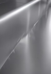 Sleek silver metallic surface, highly polished and reflective , aluminum, seamless