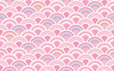 青海波.Seamless pattern 