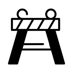 construction forbidden portal icon	