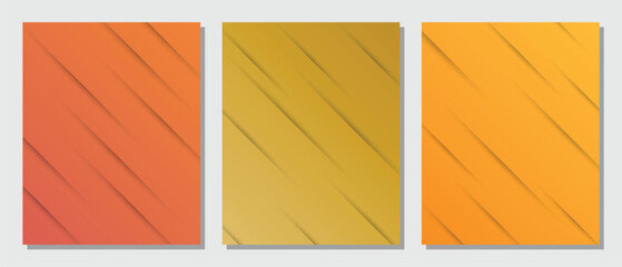 Abstract set gradient with diagonal shadow lines background.