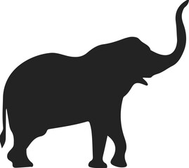 elephant silhouettes African wildlife vector illustration for nature and conservation designs