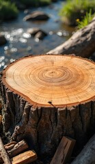 tree stump in the forest