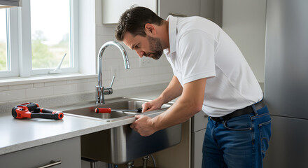 Expert Plumber Fixing Kitchen Sink Issues Professional Plumbing Repair Services