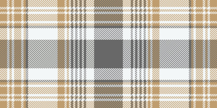 Gold platinum checkered plaid seamless pattern. Vector illustration.