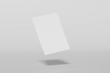 Empty white flyer a4. Vector  