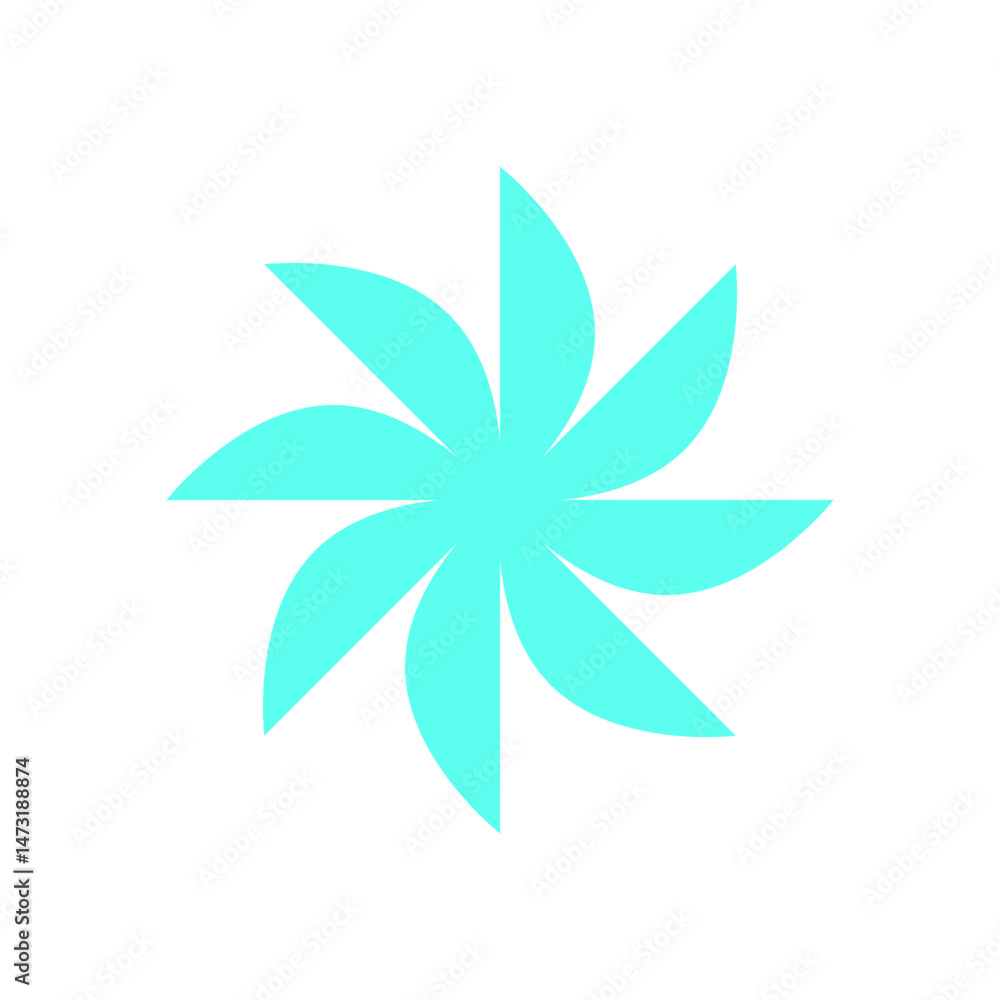 Sticker y2k abstract swirl shape. retro symbol with a modern twist. this psychedelic icon captures 90s aesth