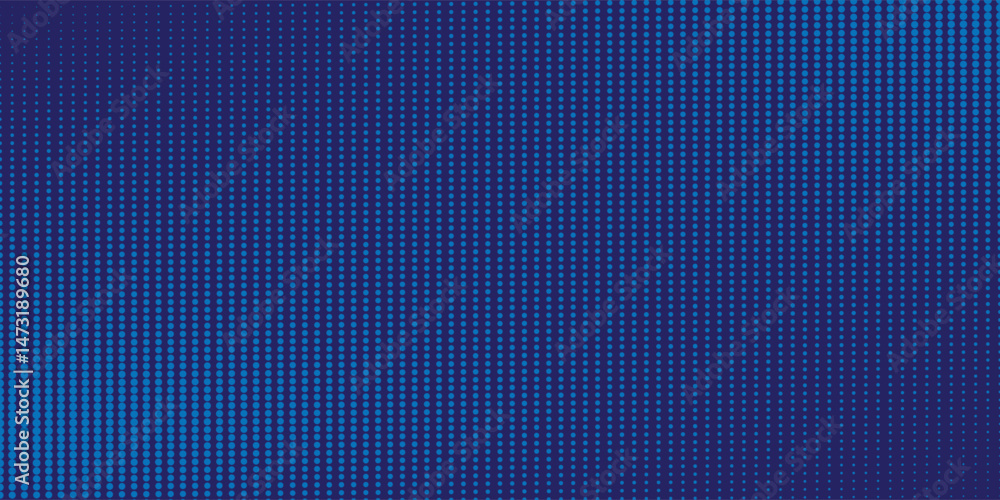 Poster dots halftone bluecolor pattern gradient texture with technology digital background. dots pop art co