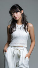 woman, beauty, hair, face, fashion, model, makeup, eyes, brunette, black, make-up, hairstyle, lips, person, people, style, glamour, closeup, skin, cosmetics, long, studio, one, lady, look,woman, peopl