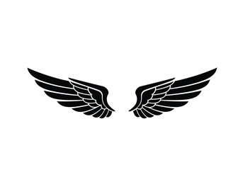 Obraz premium Pilot wings silhouette. This image shows a sunburst pattern with sharp, jagged rays emanating from a central circle, resembling pilot wings or a stylized sun. Vector clipart illustration design.