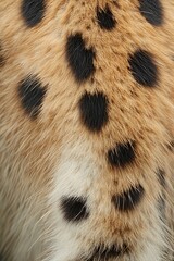 Close Wild Spotted Hyena Fur