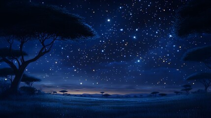 Starry African Night