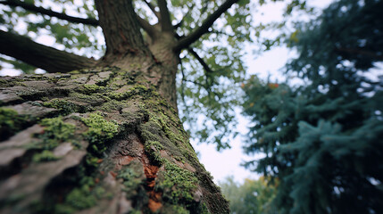 Obraz premium tree, forest, nature, green, wood, leaves, branch, trees, trunk, park, old, spring, leaf, summer, natural, bark, foliage, big, woods, landscape, oak, plant, autumn, branches, sky,moss, nature, green, 