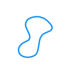 blue rubber bracelet vector