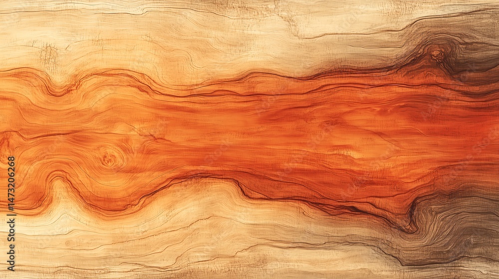Aufkleber vector woodgrain texture in warm tones, scalable faux wood pattern with copy space for digital desig