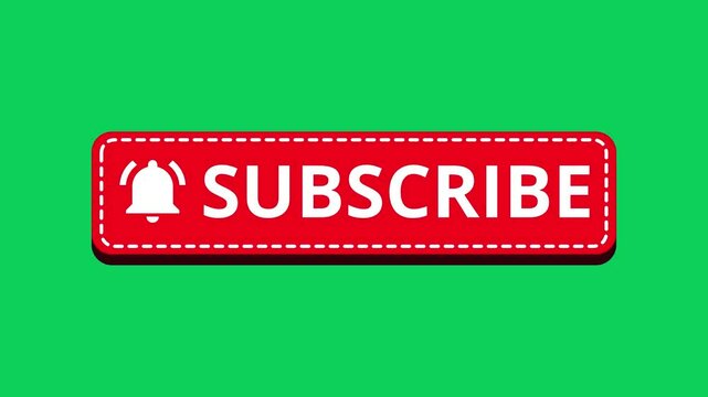 Like comment subscribe on a green screen for online content engagement. 4K social Media end video template - Powered by Adobe