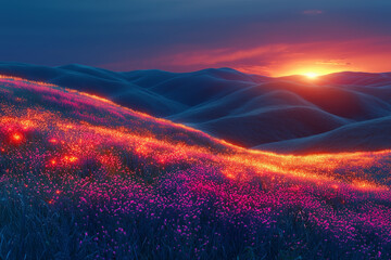 Rolling hills landscape