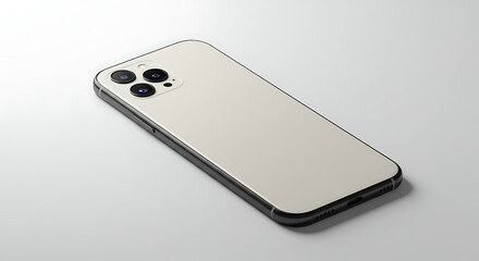 Fototapeta premium Modern Smartphone with Triple Camera Array and Sleek Design