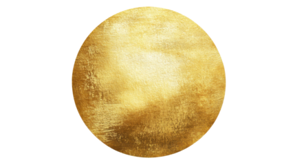gold watercolor gradient circle artwork on white background