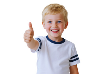Happy Child Giving Thumbs Up Positive Gesture