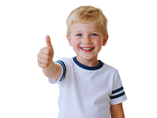 Happy Child Giving Thumbs Up Positive Gesture