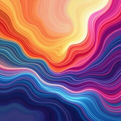 Obraz premium Abstract colorful background with vibrant swirls, dynamic movement, smooth gradient flow