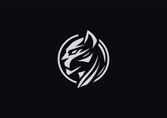 Panther logo for strength, agility, or bold and fierce brand image.