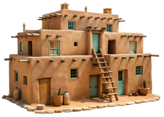 pueblo house clipart png image on transparent background