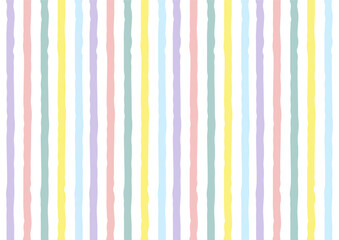 cute hand drawn stripes with colorful design