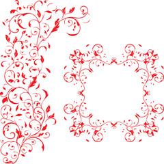 Beautiful flower art and mandala vector design