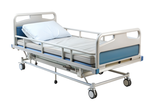 modern hospital bed clipart png image on transparent background