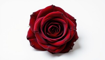 Captivating red rose bloom floral studio macro photography bright background close-up beauty of nature