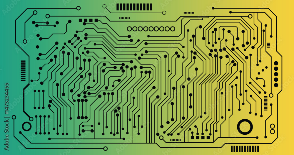 Poster circuit board abstract technology. abstract futuristic circuit board. hi tech digital circuit board.