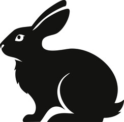 Duch rabbit silhouette illustration