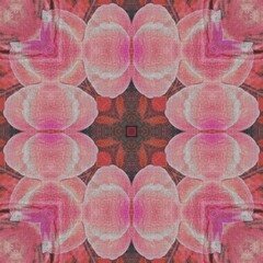Traditional design with phulkari kalamkari motifs from Pakistan and Indian culture. Geometric ethnic floral pattern for carpet dupatta batik embroidery. Panjabi Digital print as boho Aztec texture art