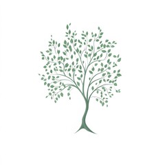 vector leaf tree illustration