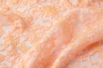 Fototapeta premium close up of a pink dress with a lace overlay
