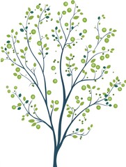 Fototapeta premium vector leaf tree illustration