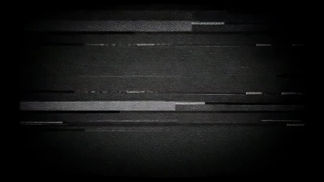Tv noise background animation.Old Retro TV, screen, Static tv black and white noise caused by bad signal reception 4k noise and grain with vignette Background animation. 