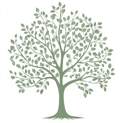 Fototapeta premium vector leaf tree illustration