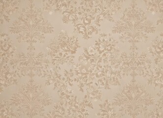 Subtle beige damask with small-scale floral repeat ,  surface,  background
