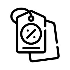 discount tag line icon