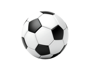 Soccer ball isolated on transparent background