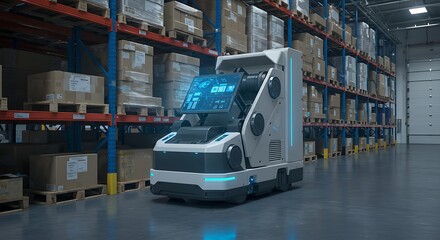 Automated warehouse robot logistics system for inventory management and distribution services now available