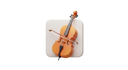 Cello Musical Instrument with Bow