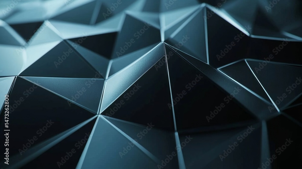Poster sleek minimalist geometric backdrop with sharp triangular shapes